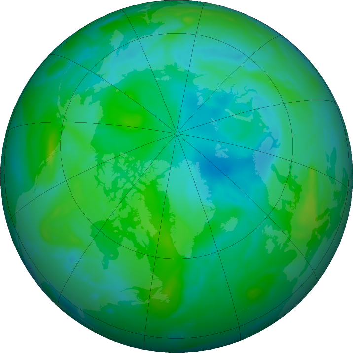 Arctic ozone map for 28 August 2021